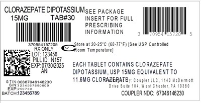 70954-CLORAZEPATE 15MG.jpg label - 70954 CLORAZEPATE 15MG